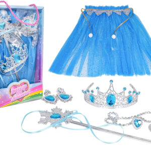 Mali princeza set + plava haljina