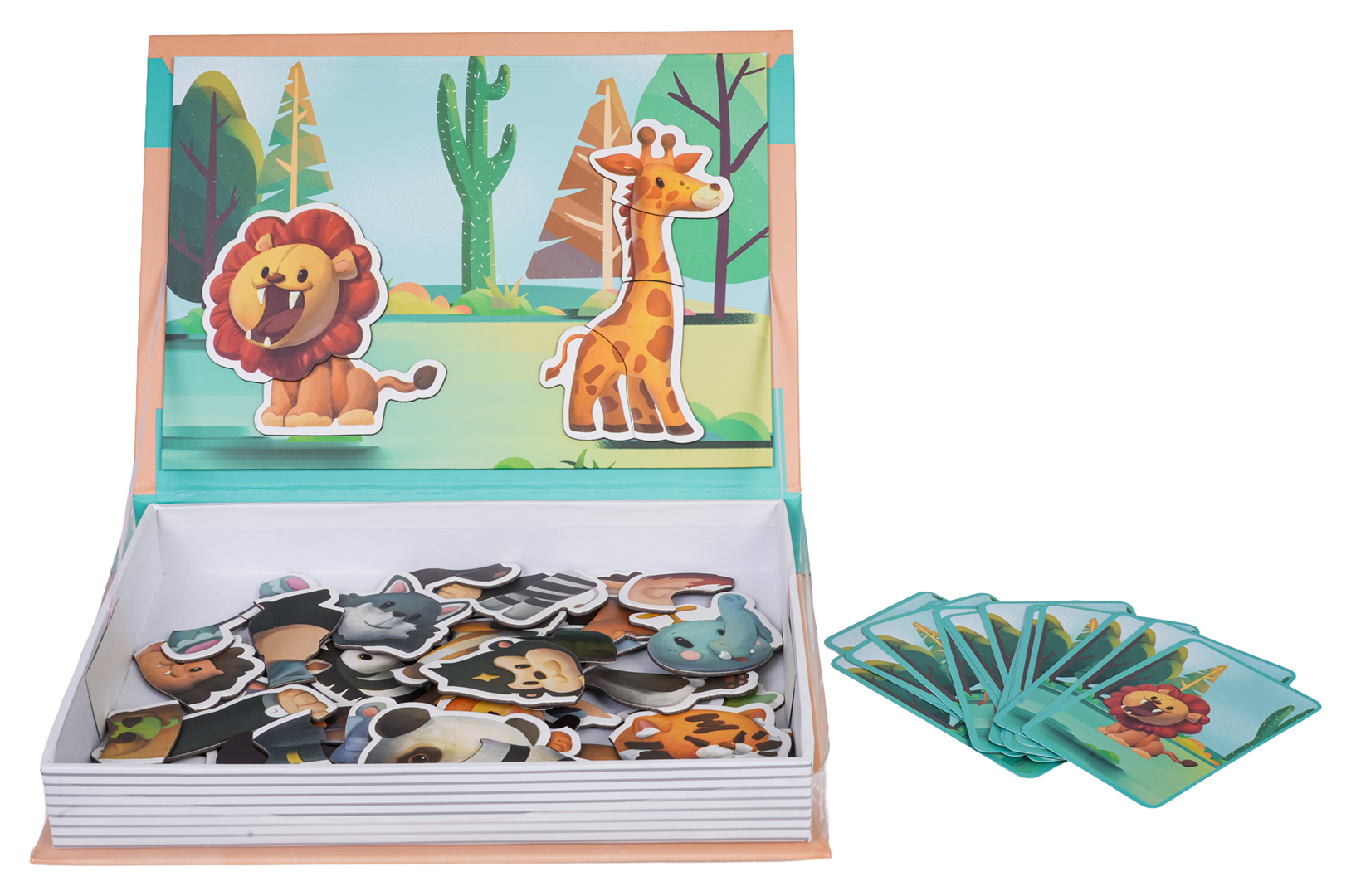 Magnetic Puzzle + Safari Book