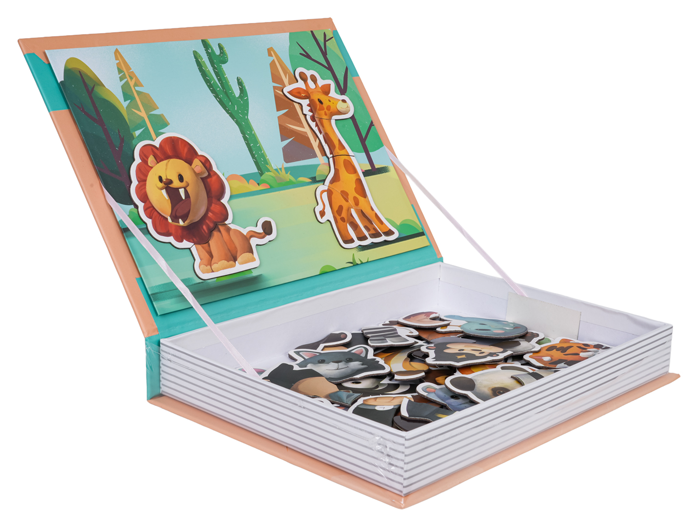 Magnetic Puzzle + Safari Book