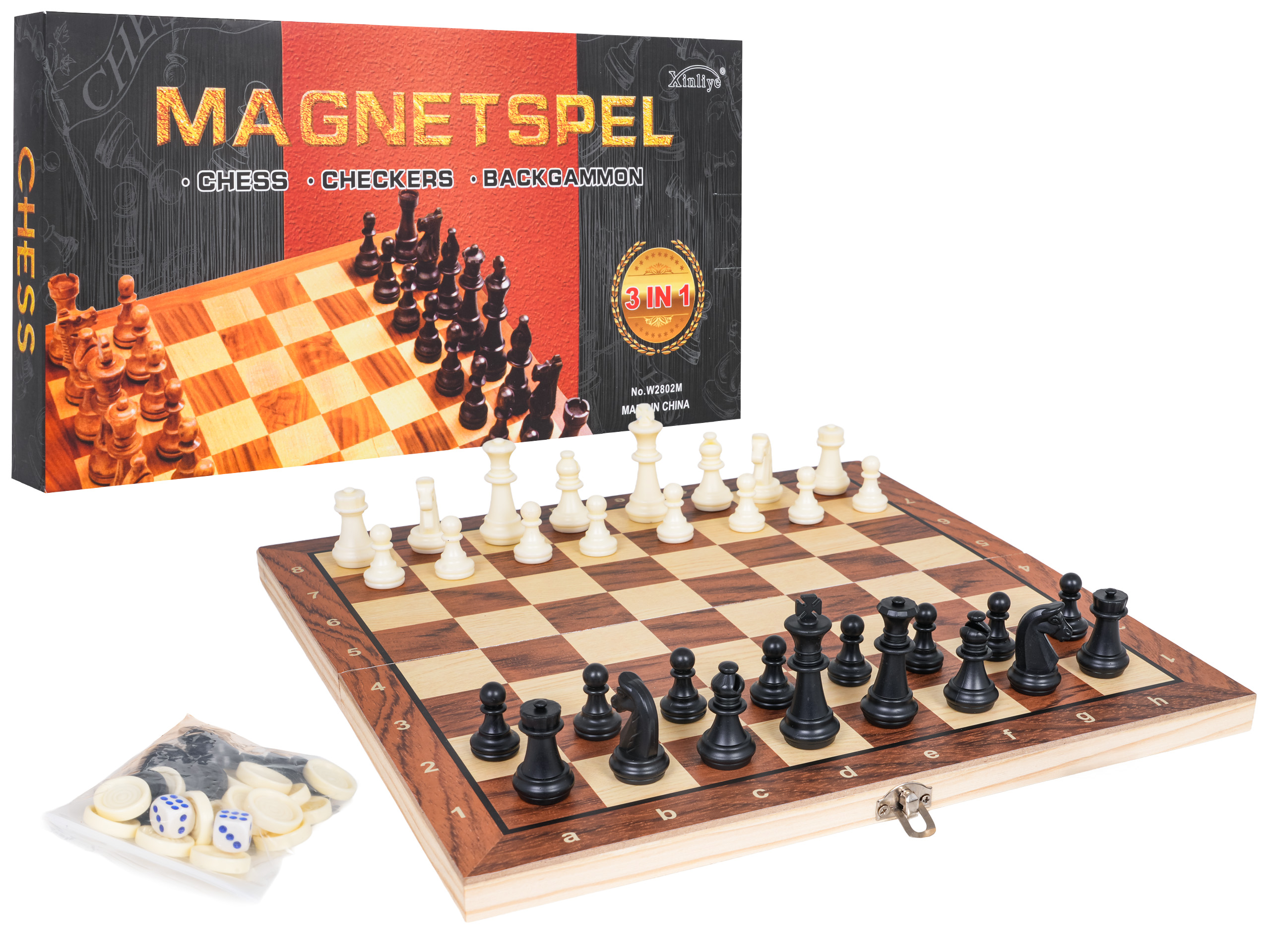 Wooden Game Set 3in1