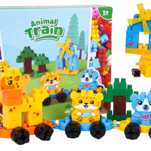Animal Train Big Blocks Set