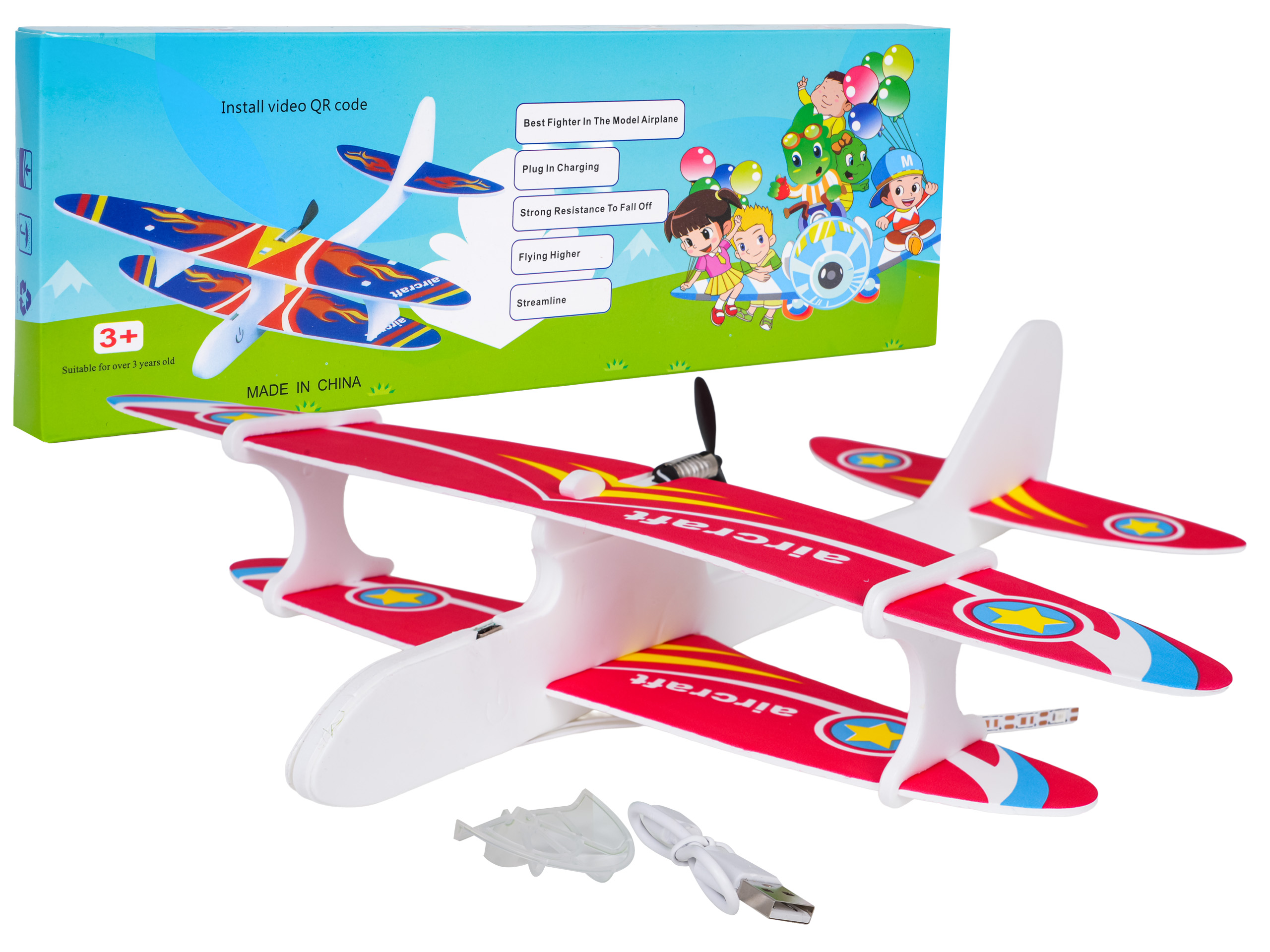 Powered Airplane for Long Flights