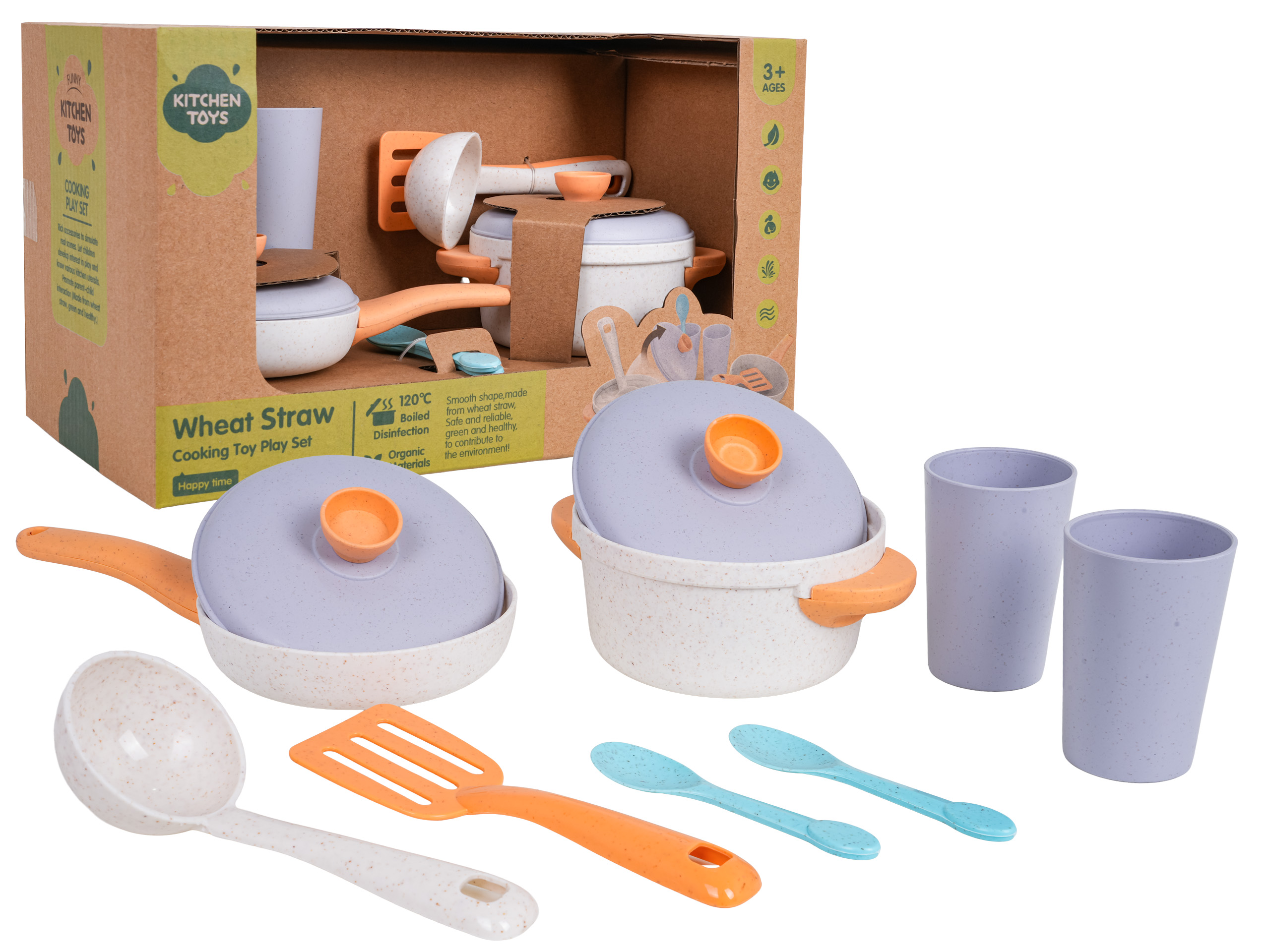 Set of Pots from Organic Materials