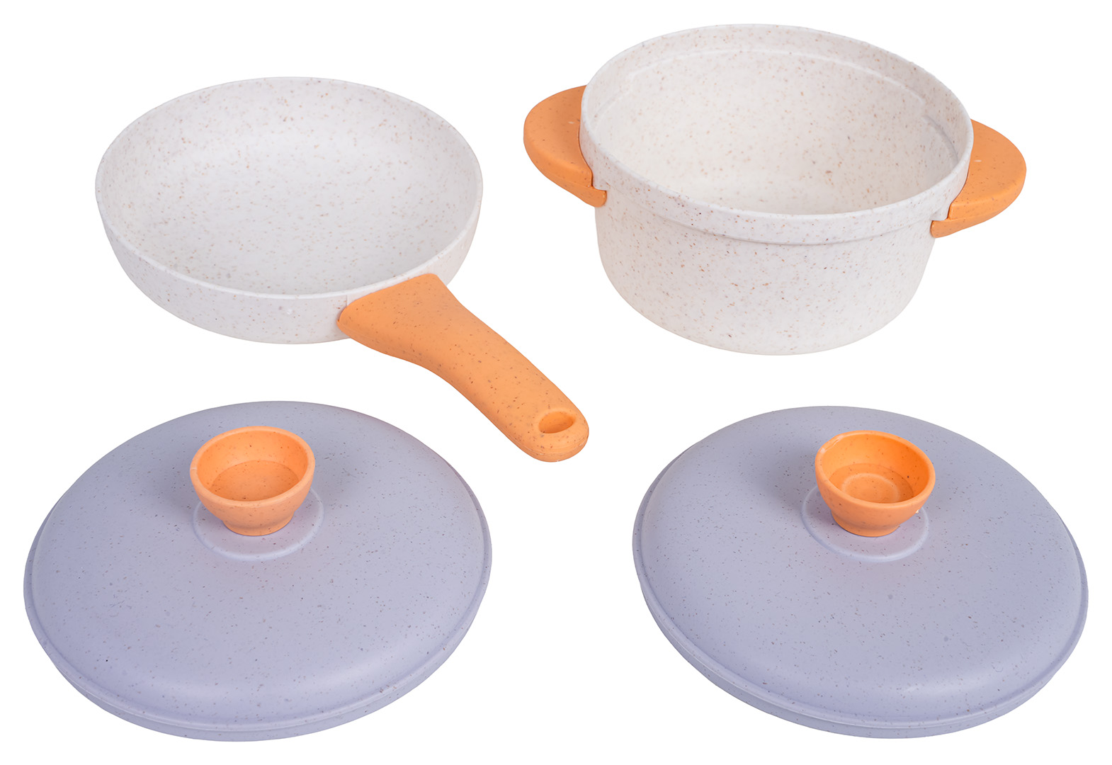 Set of Pots from Organic Materials