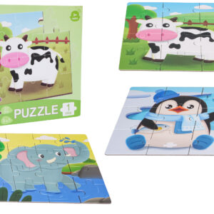 Magnetic Puzzle Animals + Book