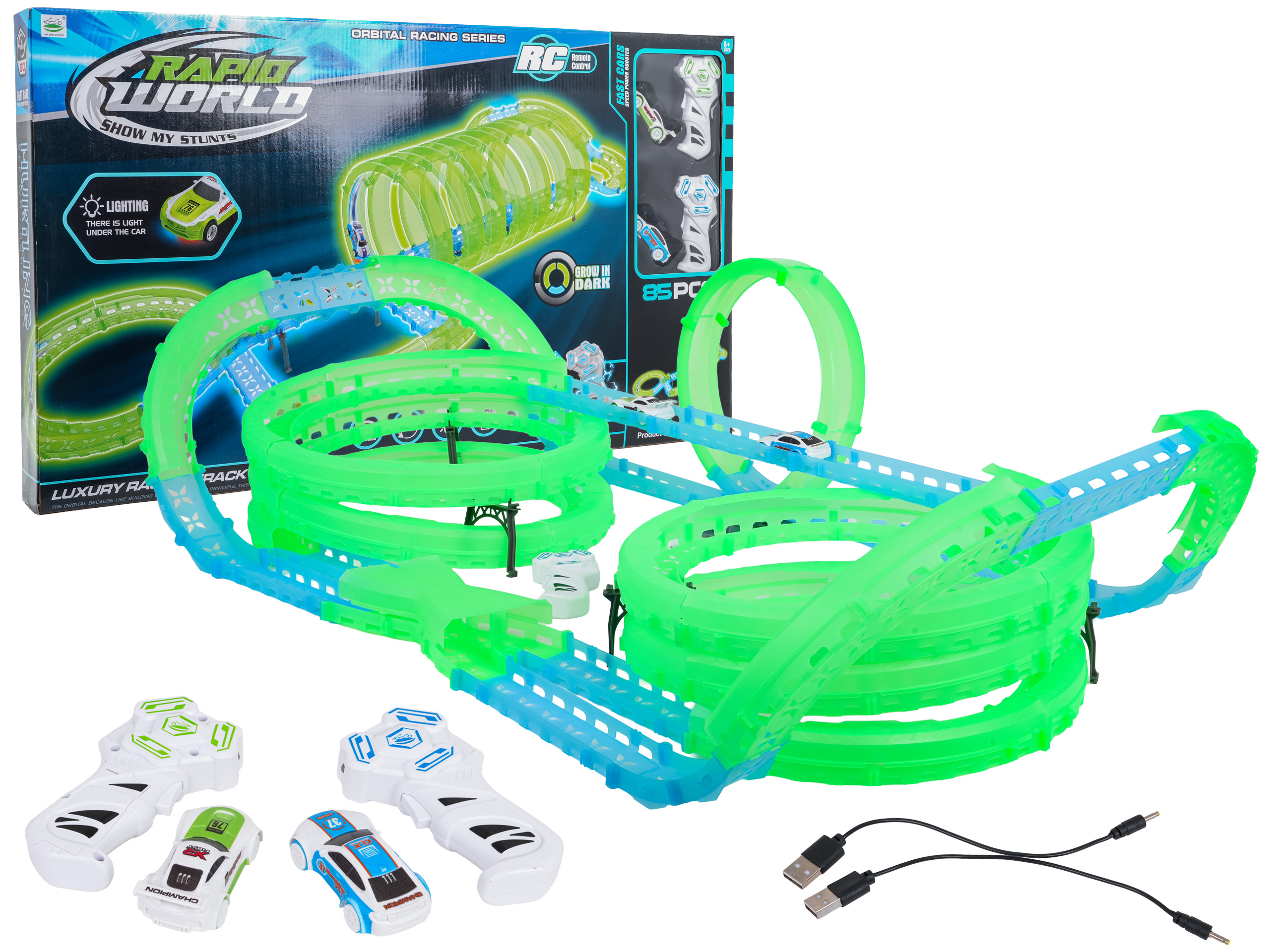 Glow in the Dark Race Track 83pcs.