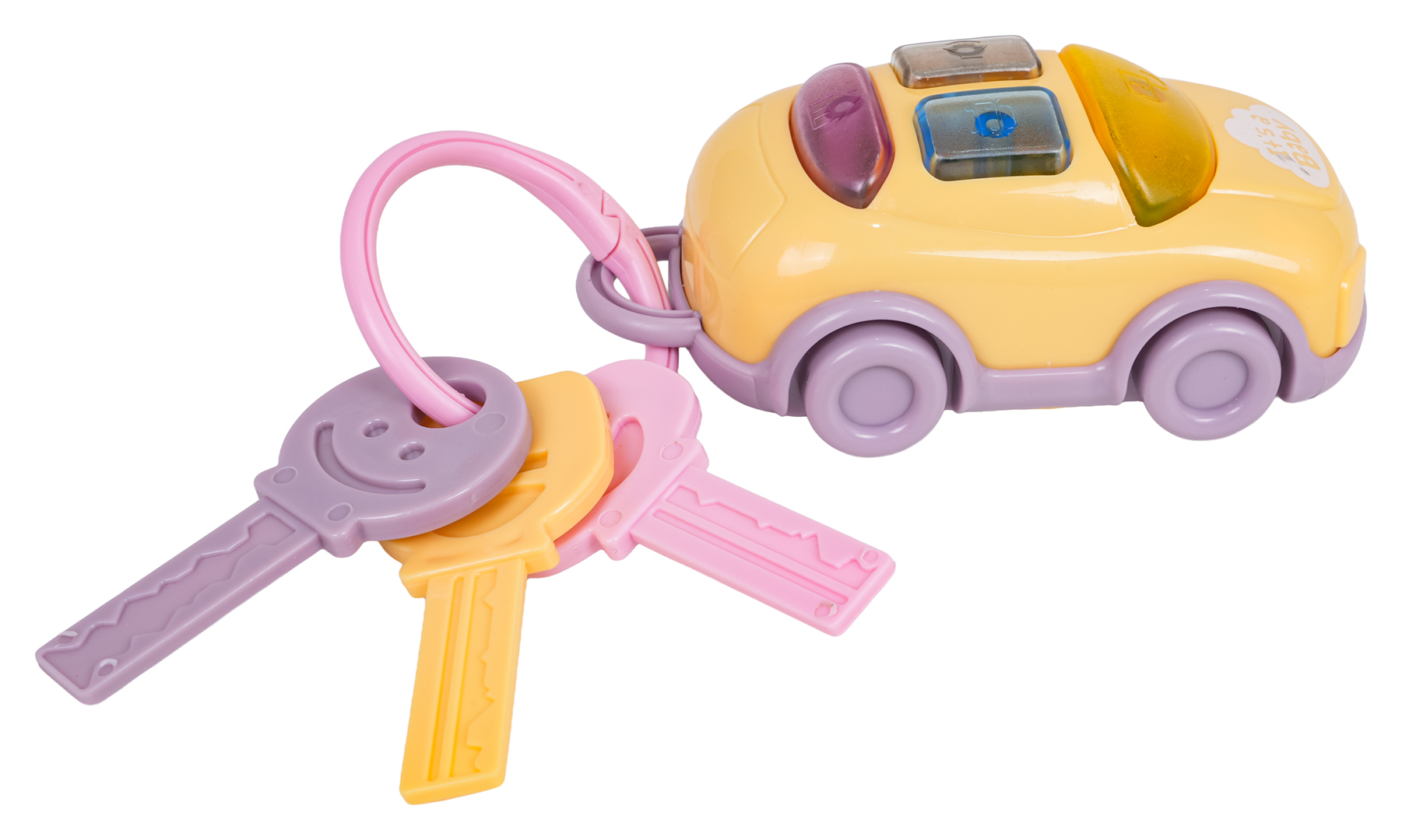 Soft Key Set and Keychain with Light Function for the Youngest