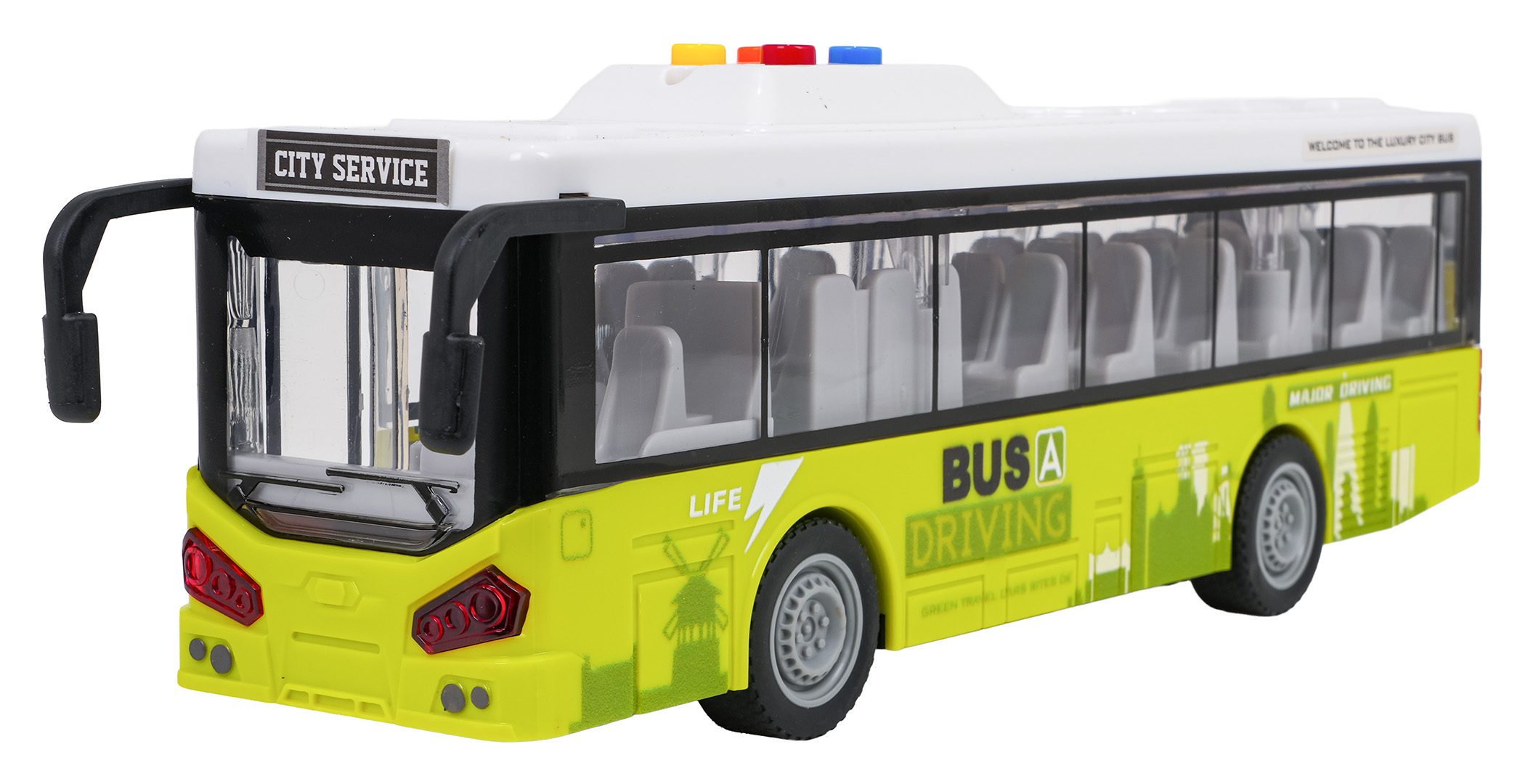 Bus with Light and Sound Function Green