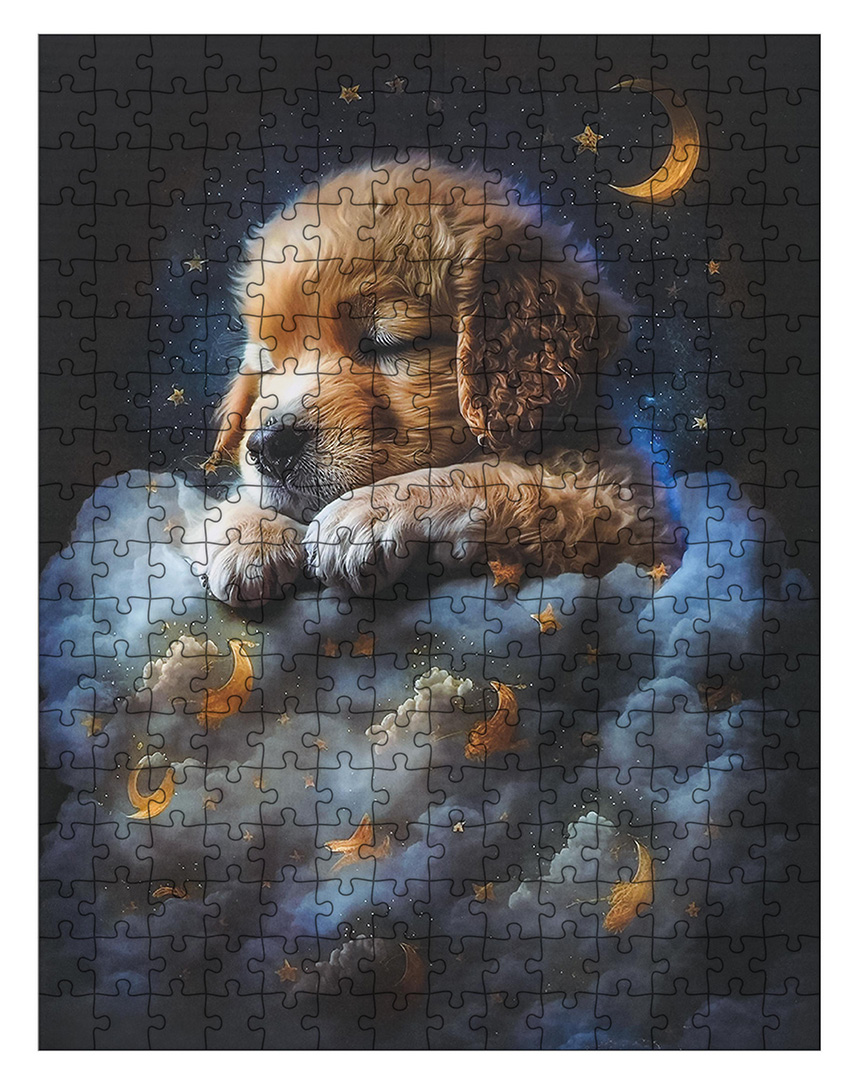 300 Piece Puzzle Set Dog in the Clouds