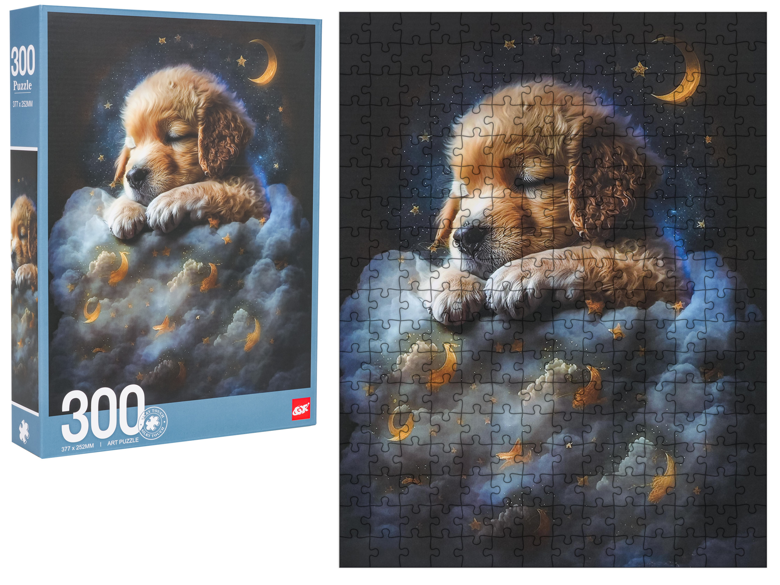 300 Piece Puzzle Set Dog in the Clouds