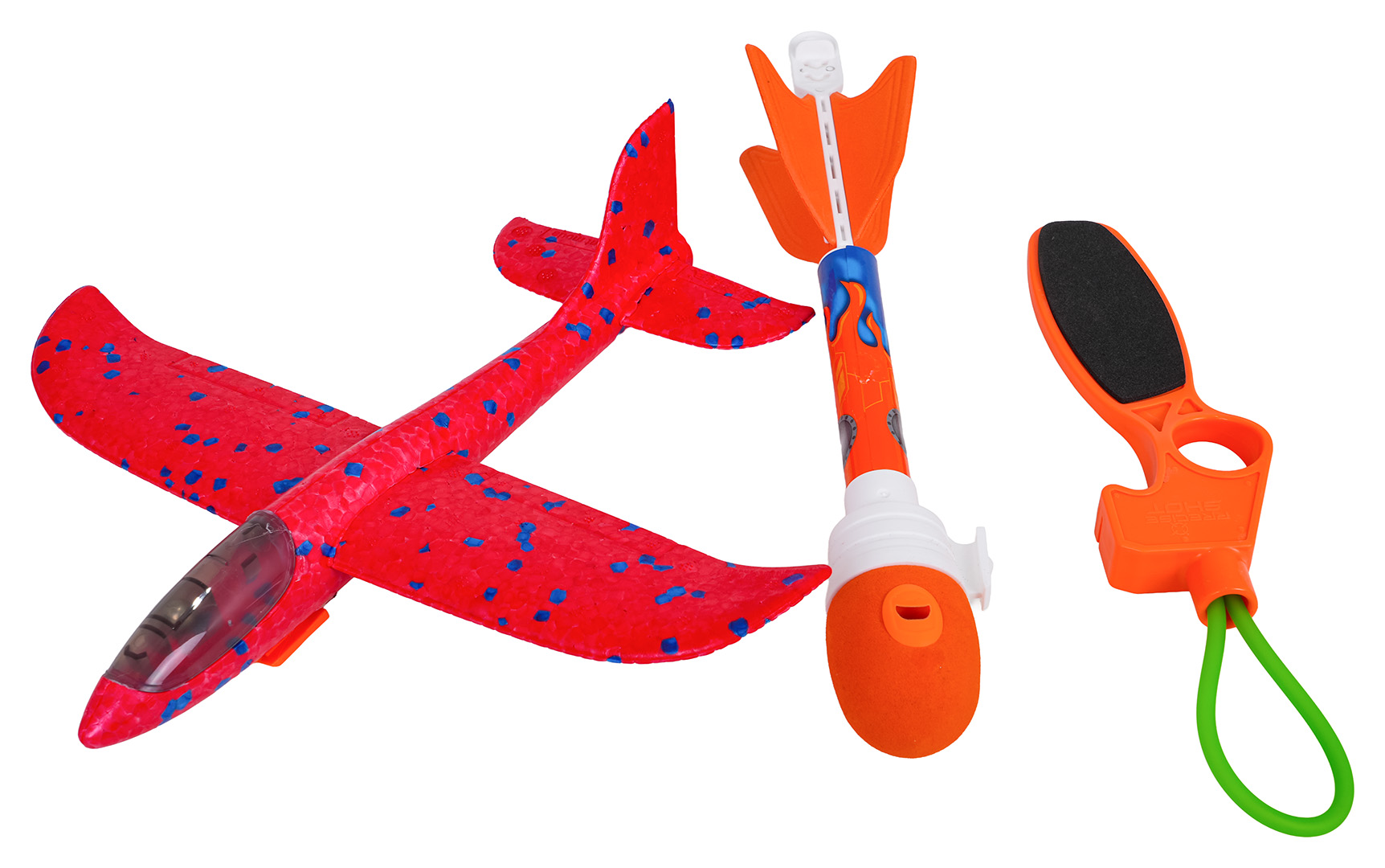 Red 2in1 Plane Set with Launcher