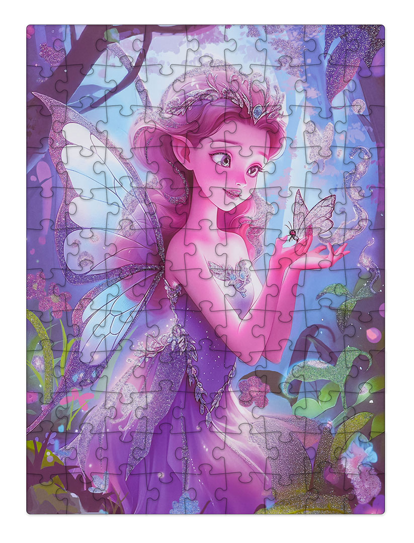 Puzzle Set 100pcs. Fairy Purple