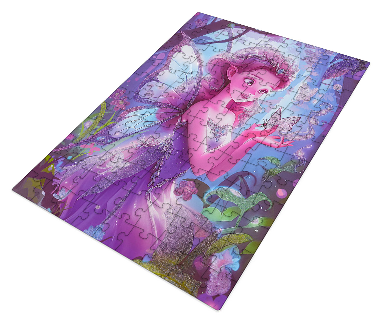 Puzzle Set 100pcs. Fairy Purple