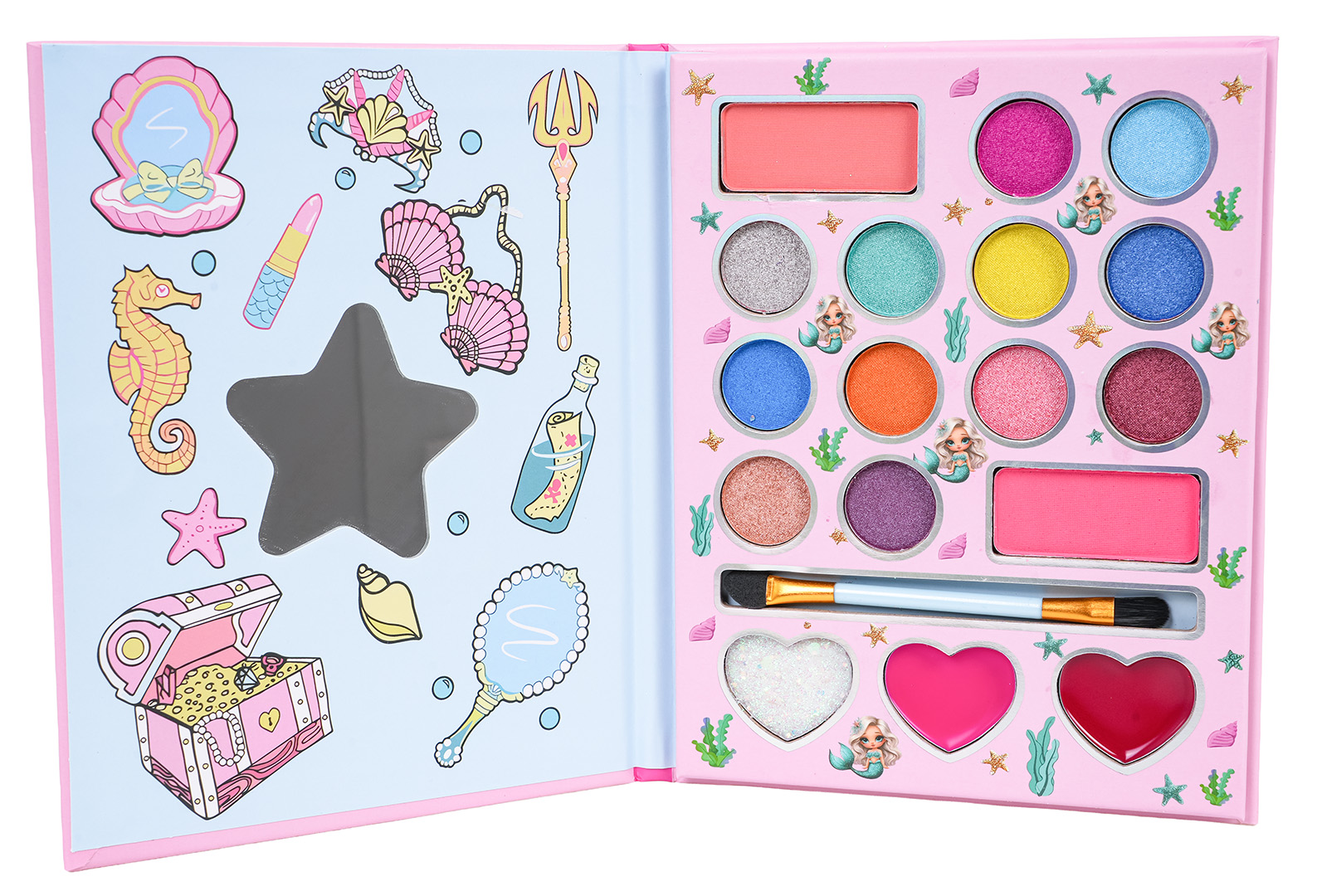 Mermaid Makeup Set Pink Book