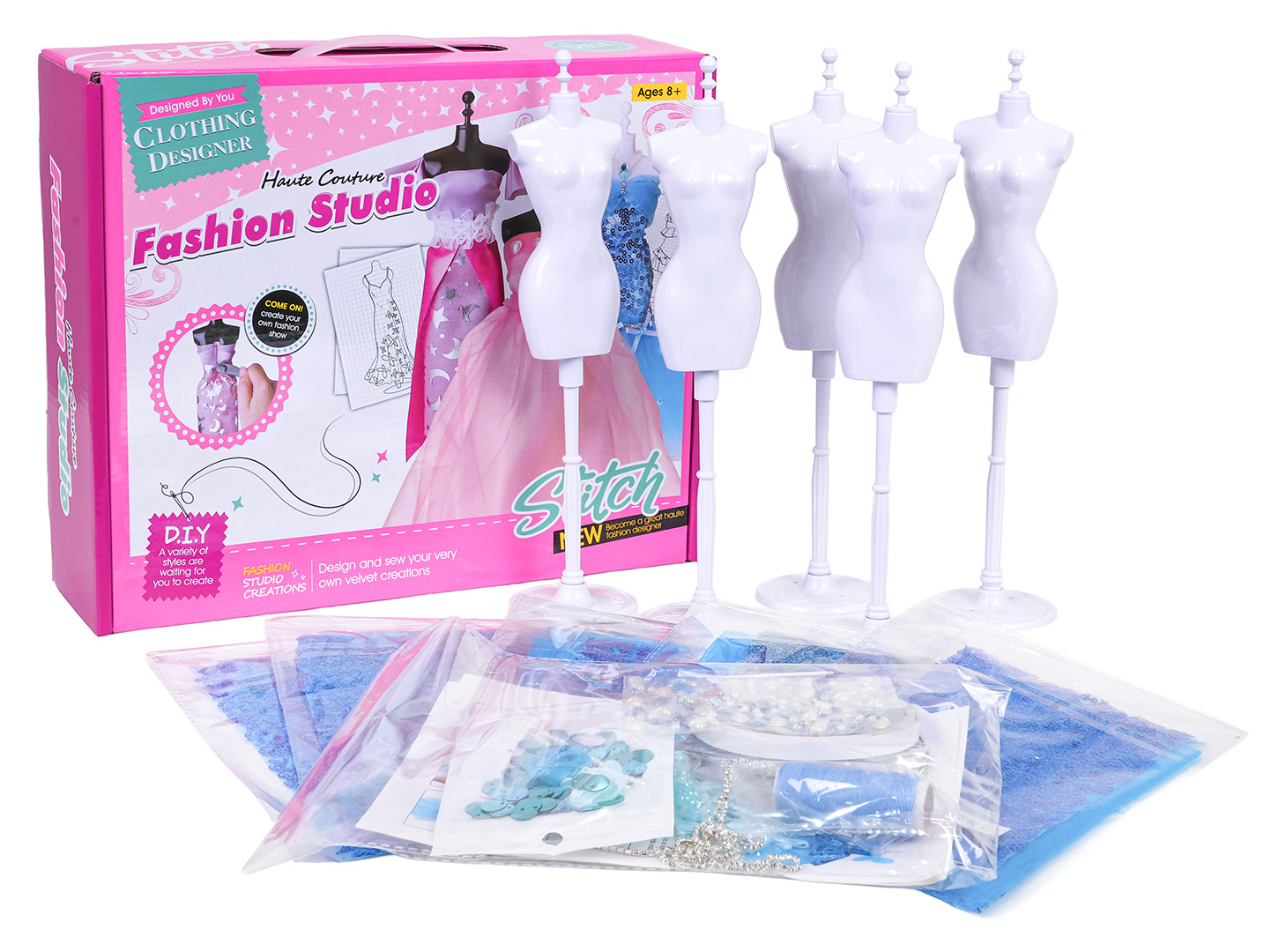 Little Designer Kit, Blue Materials + Accessories