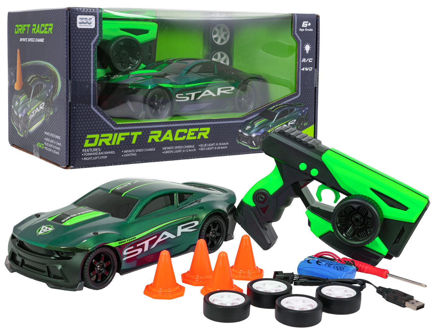 R/C STAR Green Vehicle