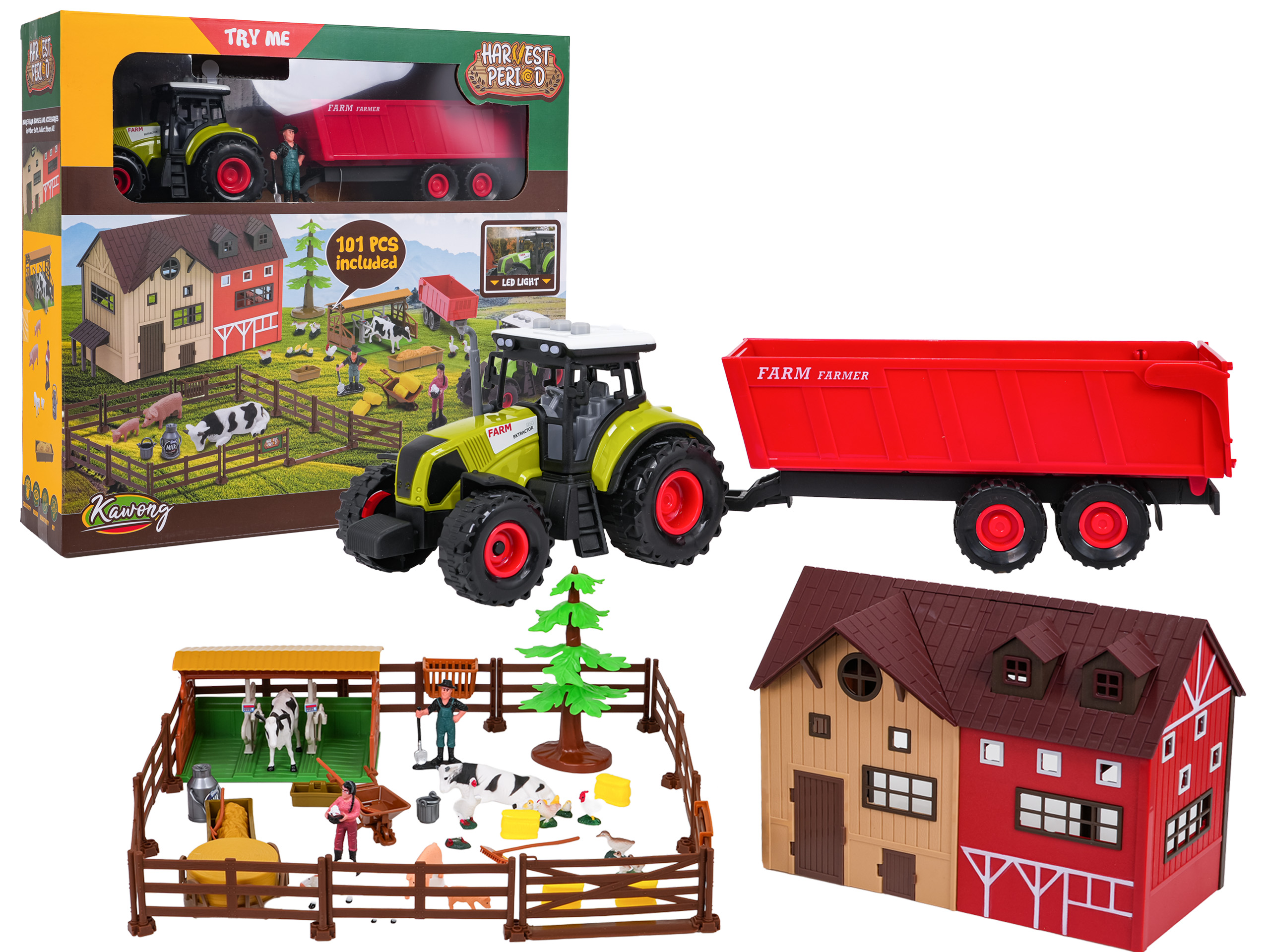 MEGA Farmer Set with Tractor + Accessories