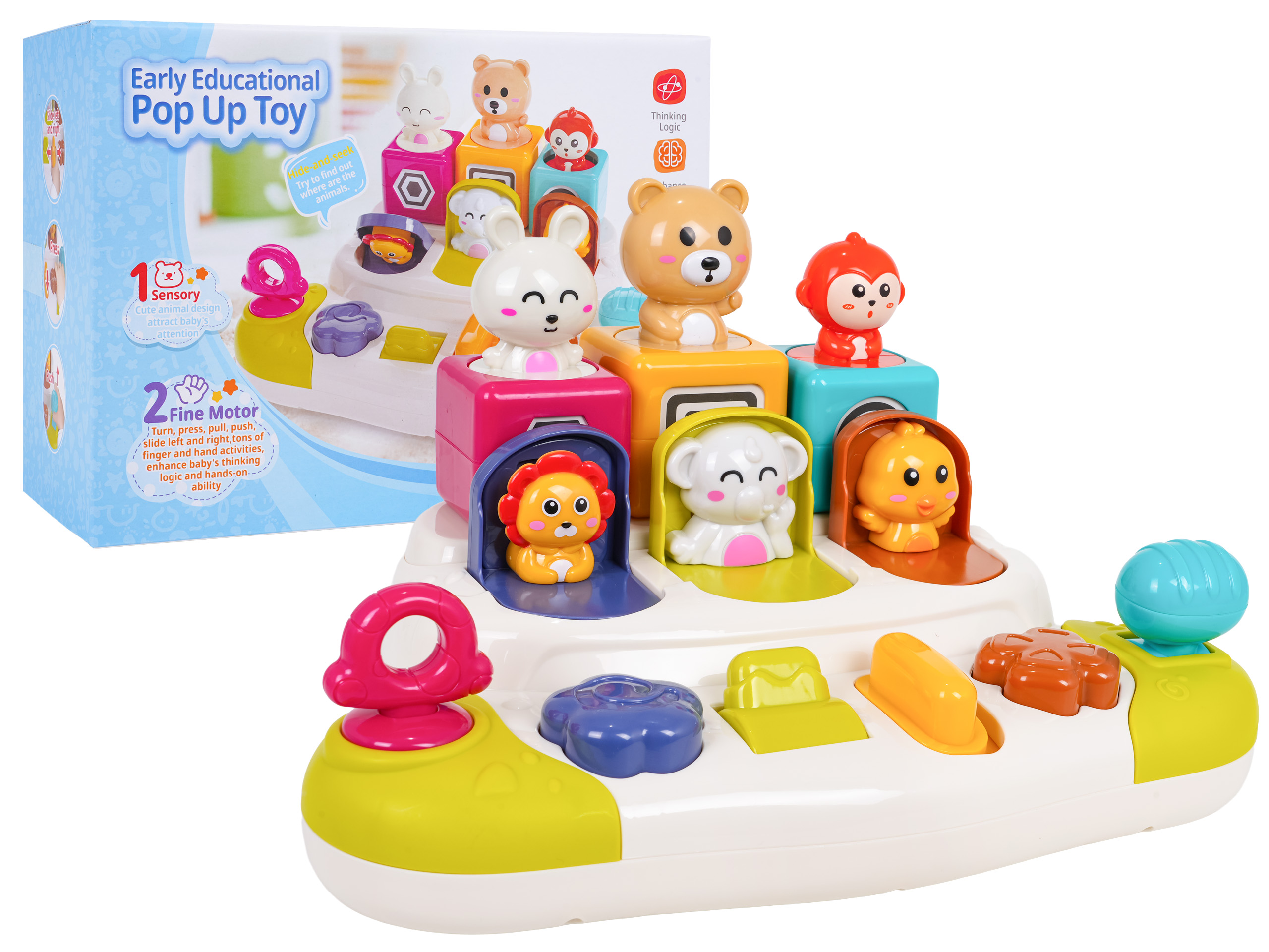 Interactive Toy Pop Up Animals