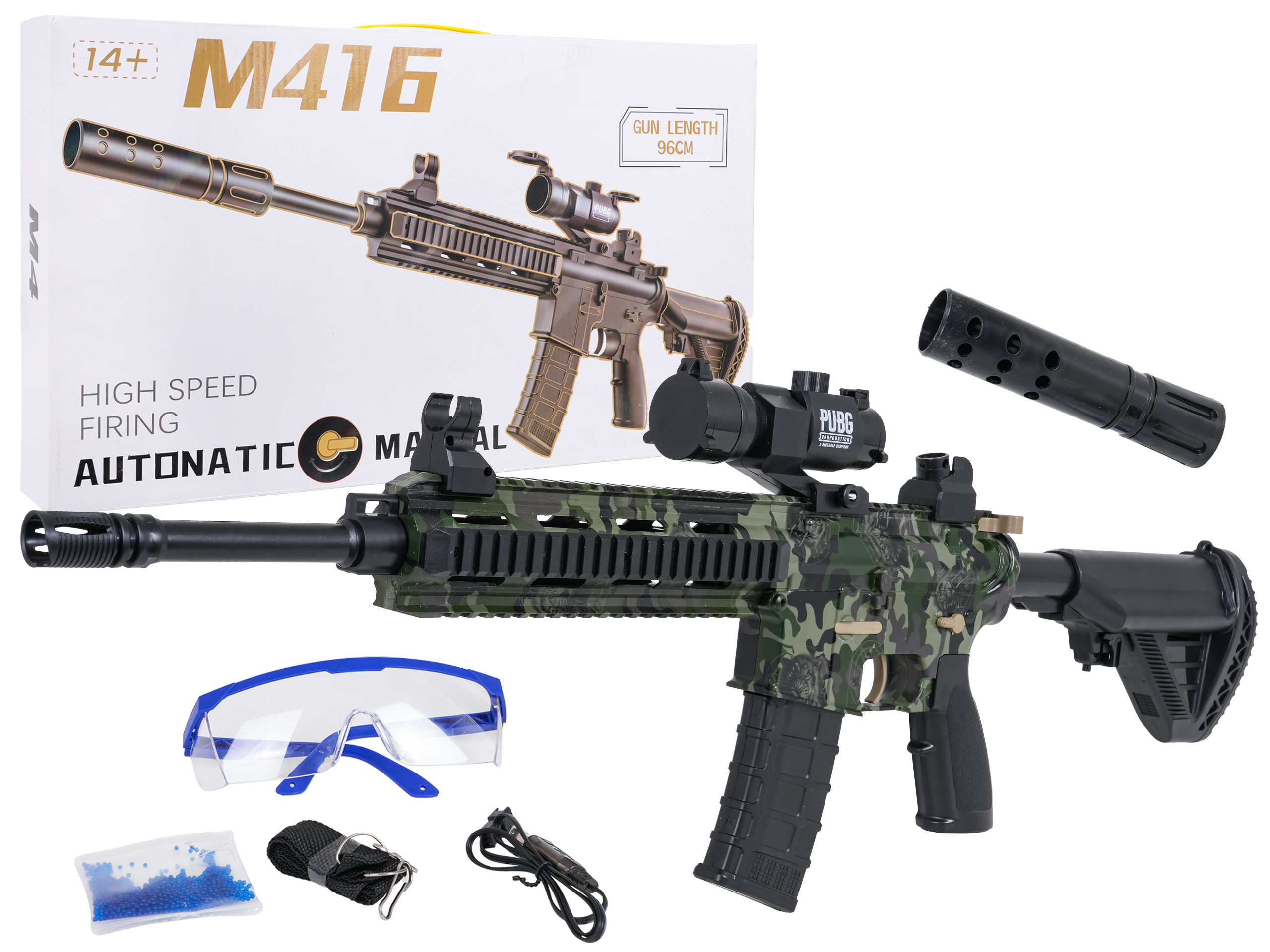 M416 Water Pellet Rifle + Accessories