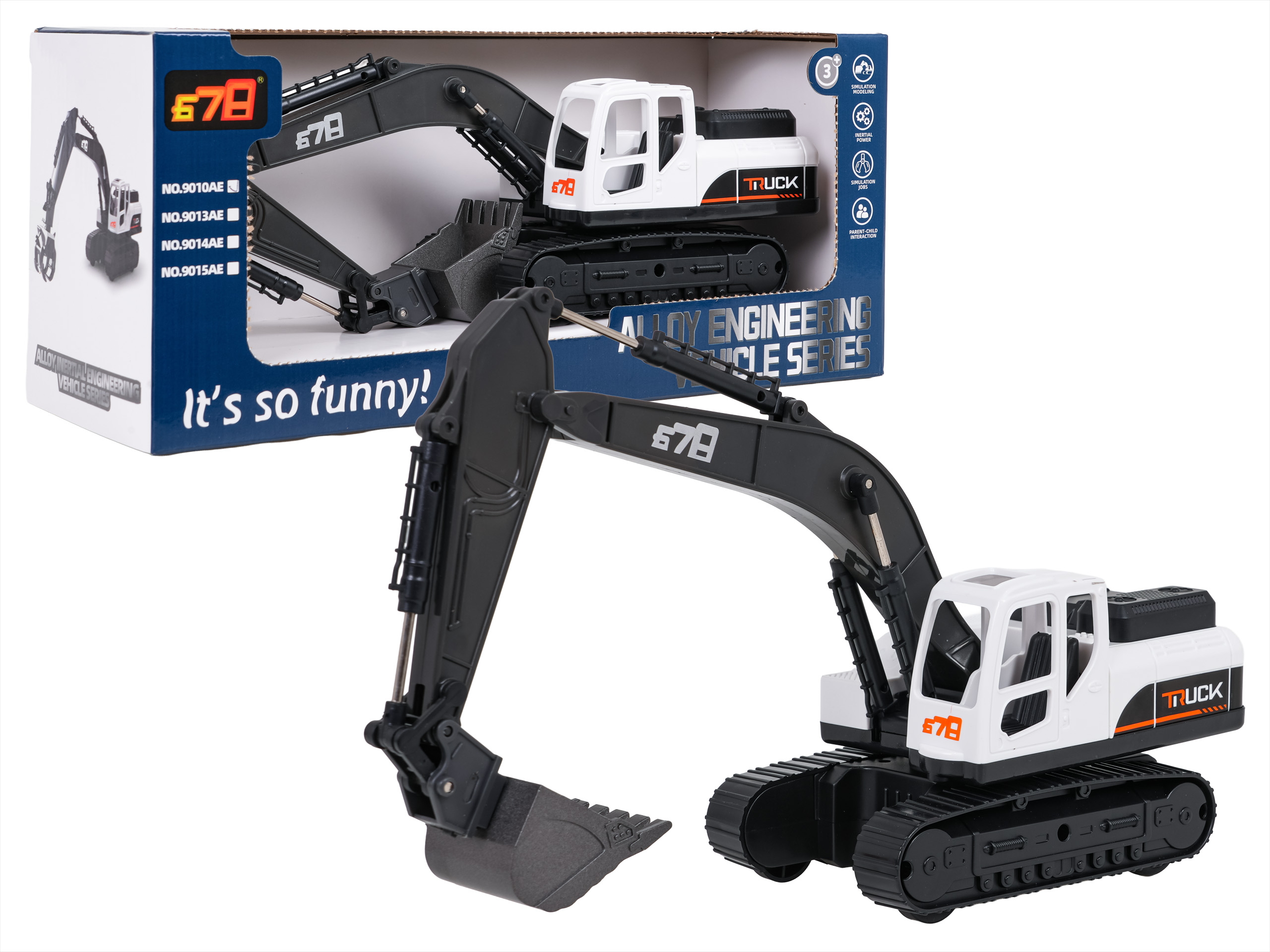 Metal Excavator White