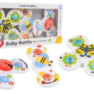 3in1 Ladybug, Butterfly, Bee Spinner Set