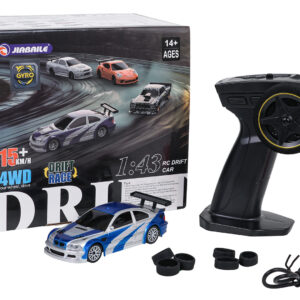 R/C Drift automobil 1:43 plava + pribor
