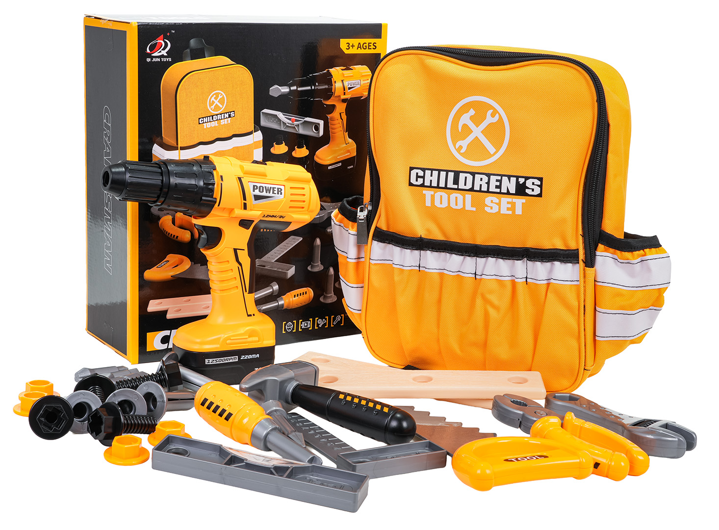 Little Handyman Set Yellow + Backpack