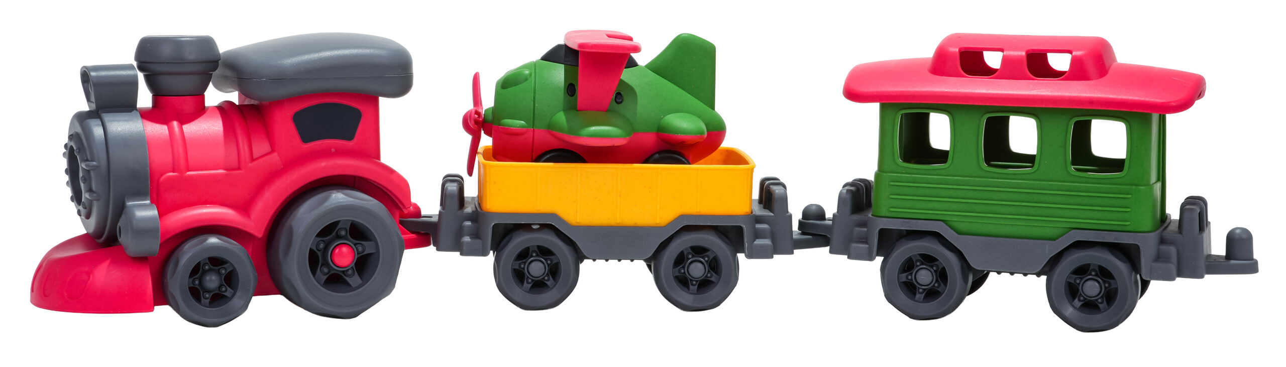Bioplastic Train + Wagons Set