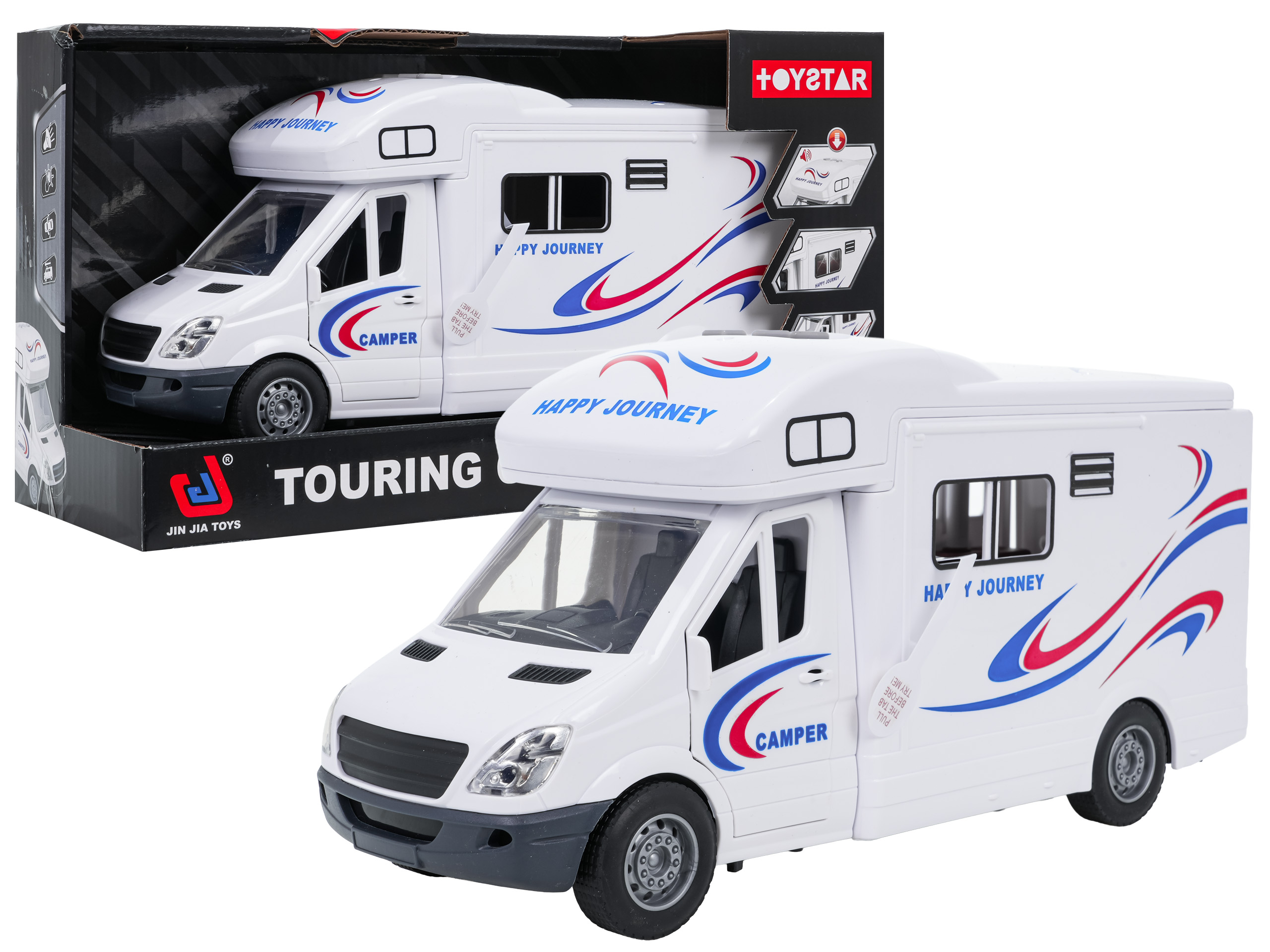 White Camper With Lights and Sound Function