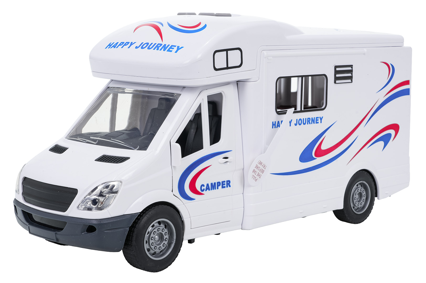 White Camper With Lights and Sound Function