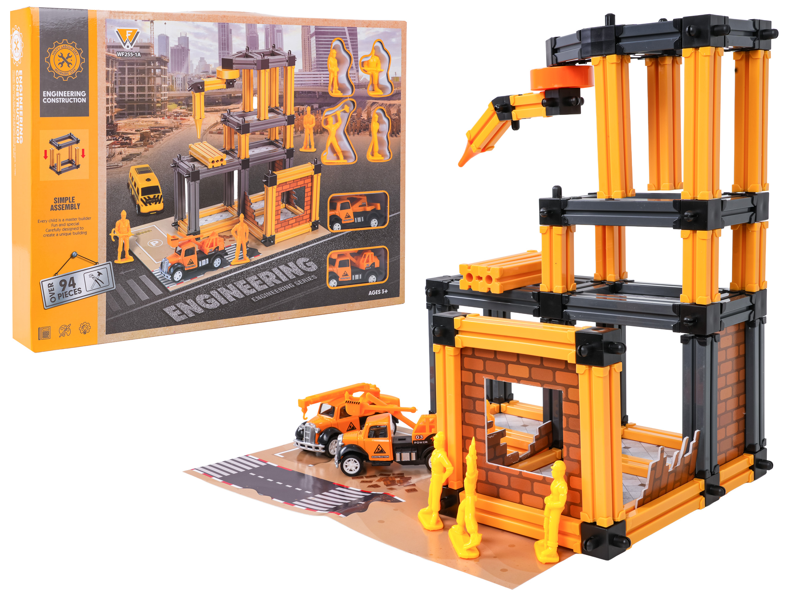 Garage Construction Site Set + Accessories and Figures