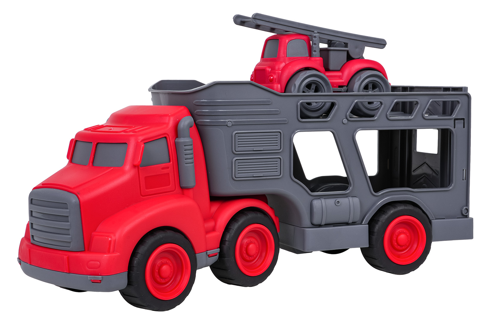 Set of Vehicles: Tow Truck + Fire Trucks
