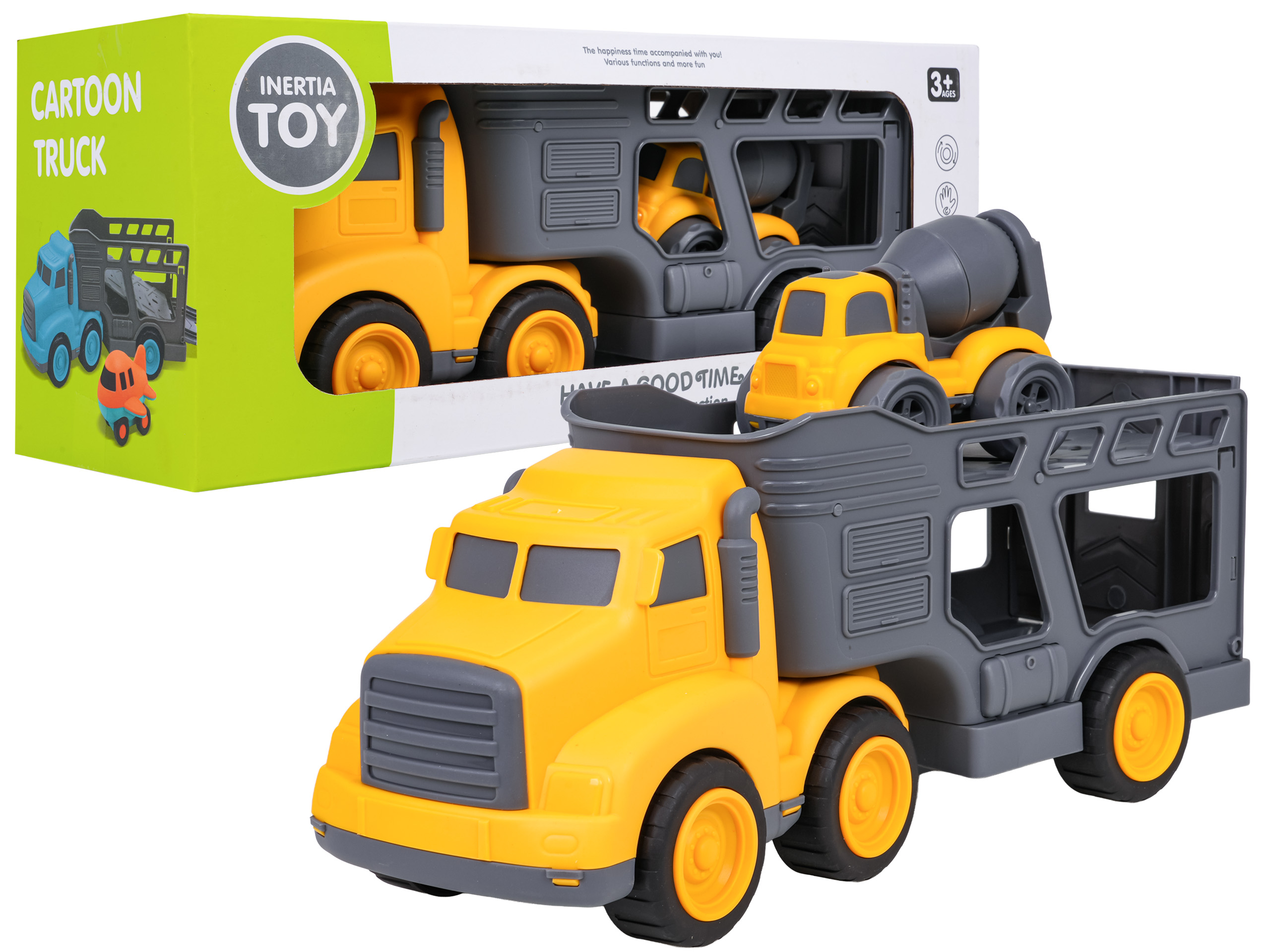 Set of Tow Truck Vehicles + Construction Cars