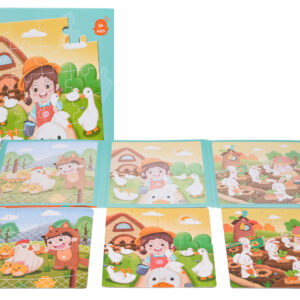 Magnetic Puzzle Farm + Book