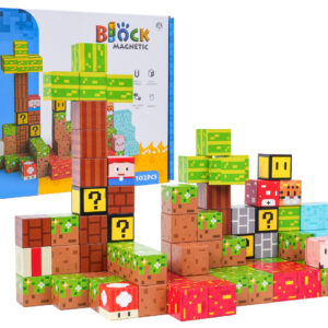 Set of Magnetic Cubes, Blocks, 102 pcs.
