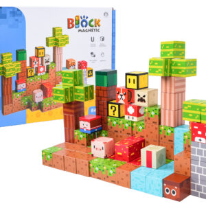 Set of Magnetic Cubes, Blocks, 84 pcs.