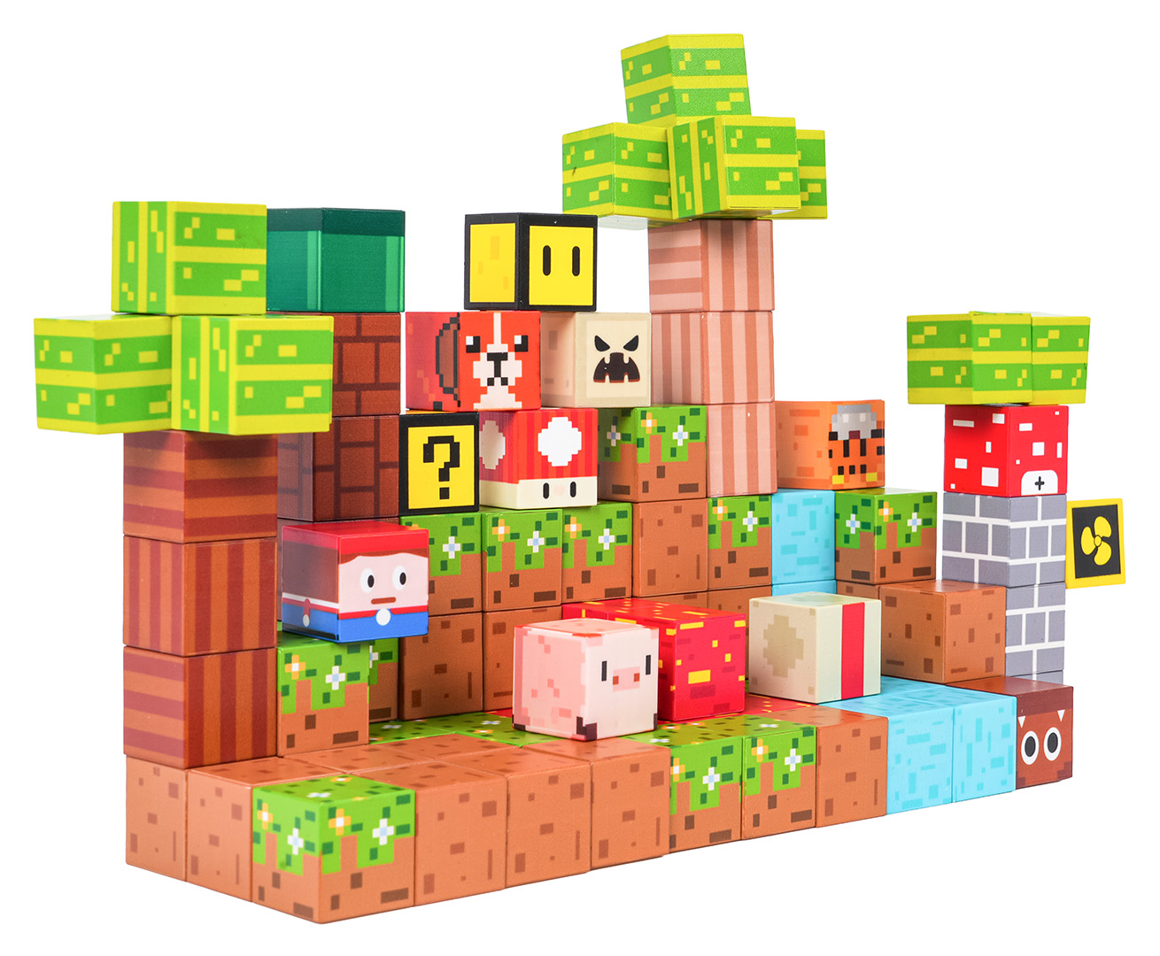 Set of Magnetic Cubes, Blocks, 84 pcs.