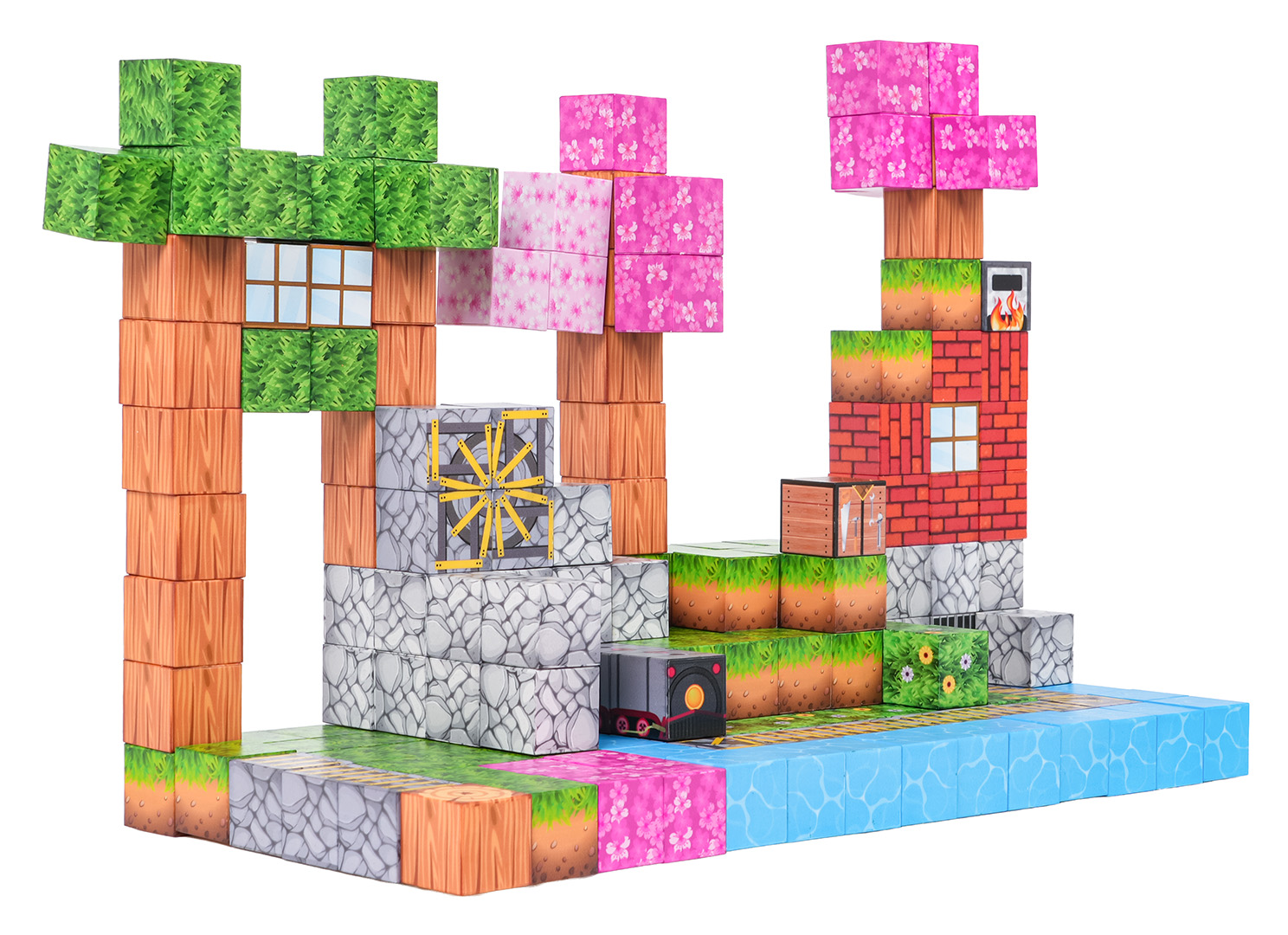 Set of Magnetic Cubes, Blocks, 200 pcs.