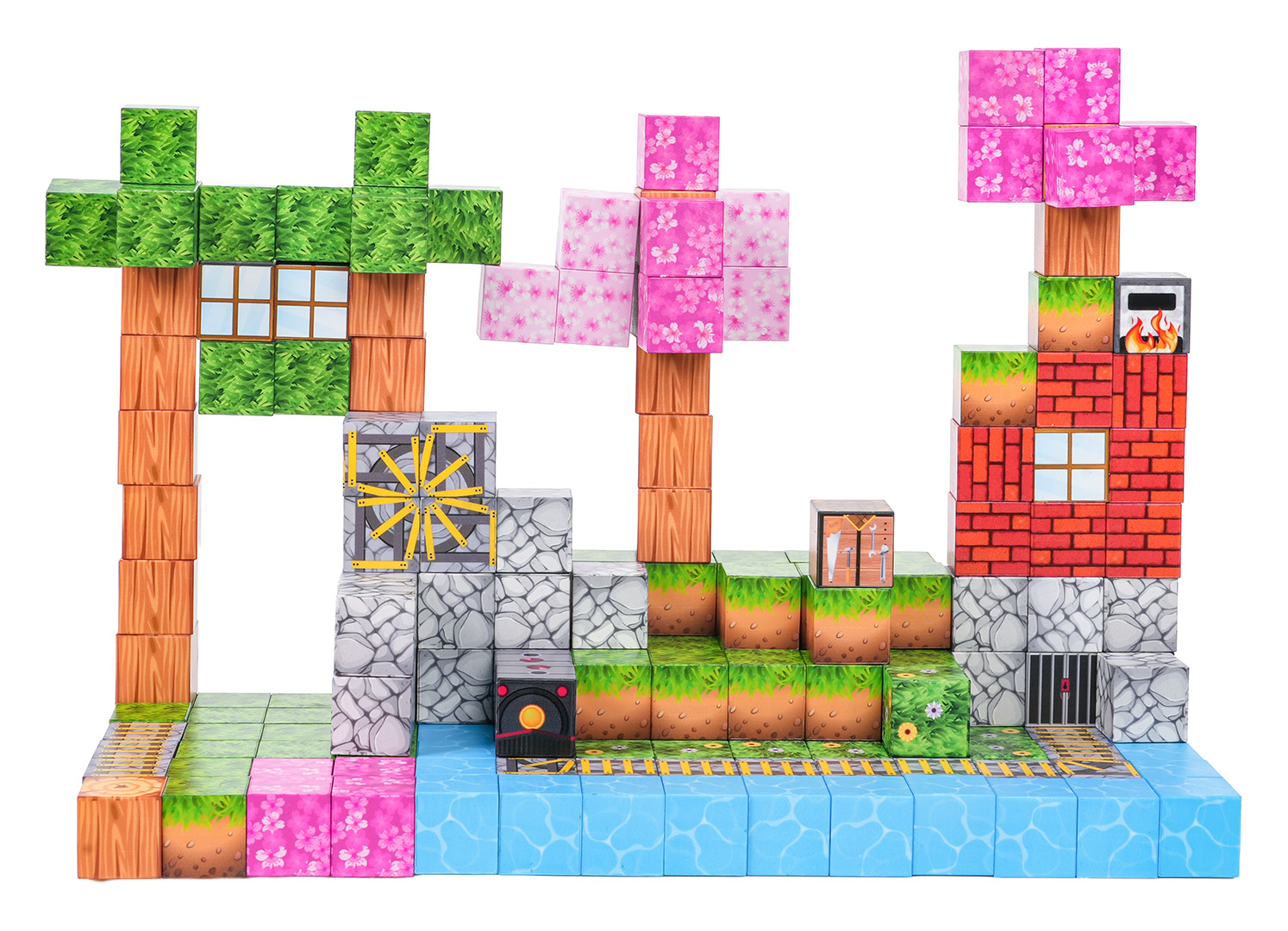 Set of Magnetic Cubes, Blocks, 200 pcs.