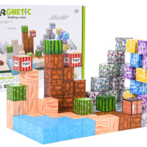 Set of Magnetic Cubes, Blocks, 88 pcs.