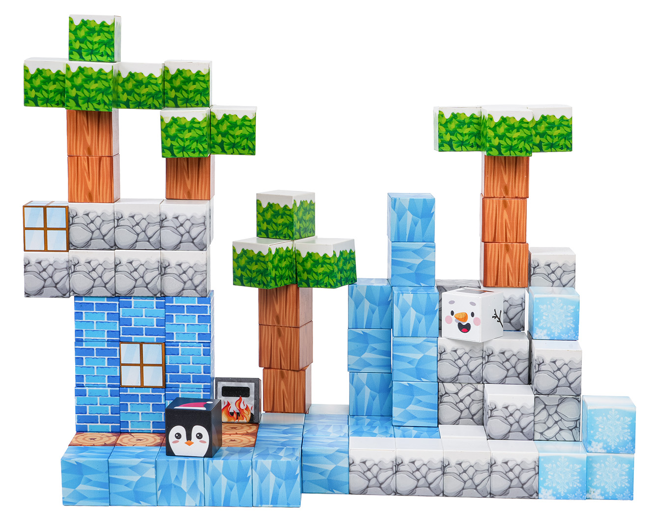 Set of Magnetic Cubes, Blocks, 113 pcs.