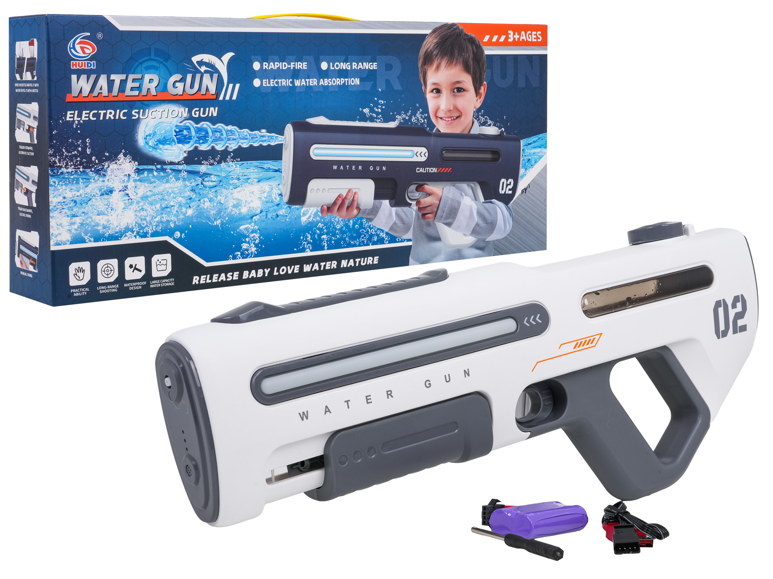 MEGA Water Gun White