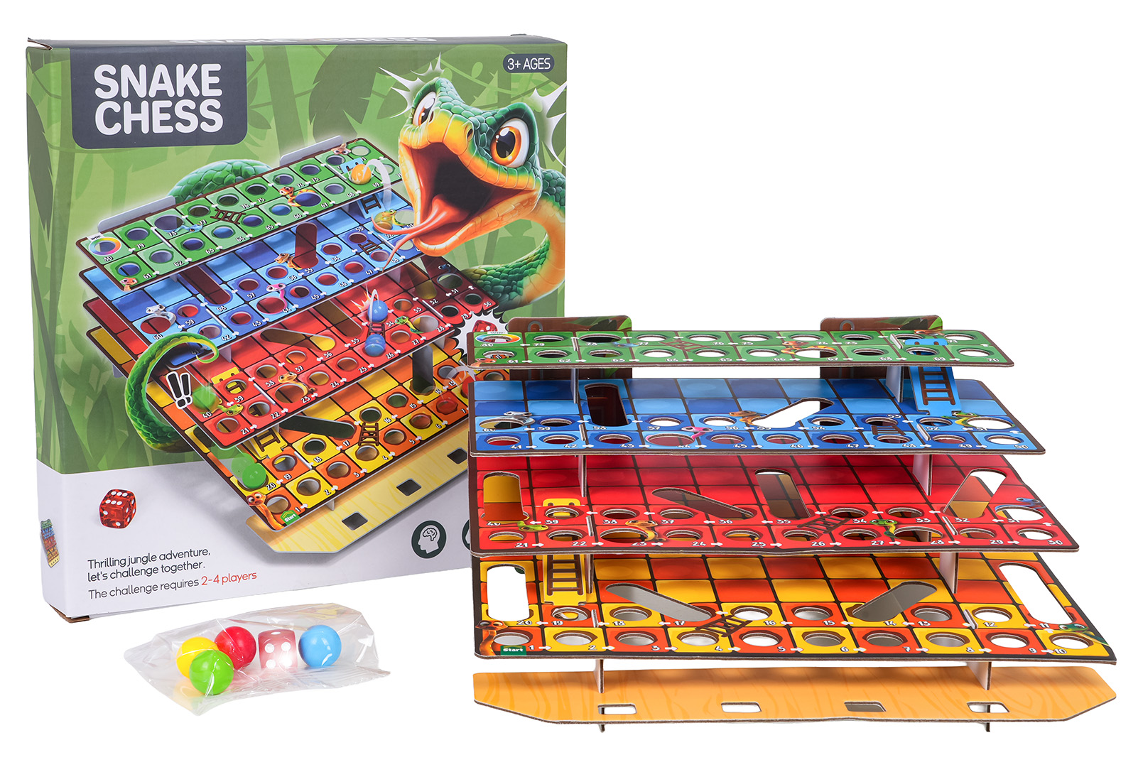 3D Snake Ladder Board Game