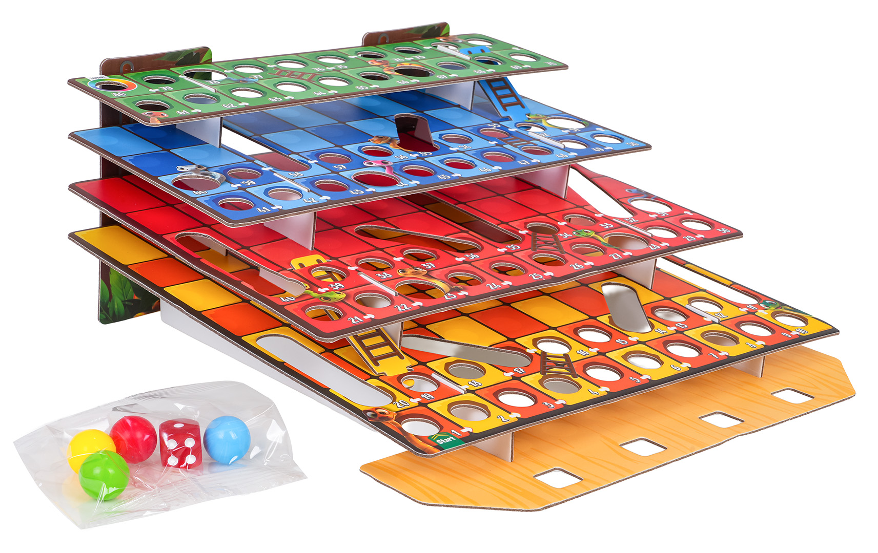 3D Snake Ladder Board Game