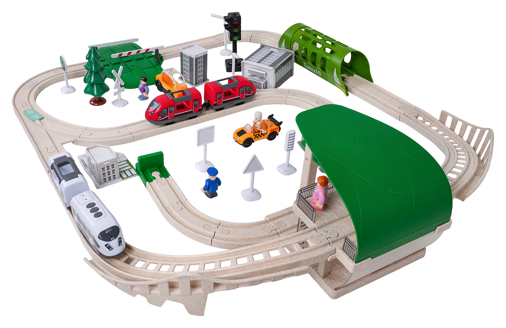 City Train with Light and Sound Function 80 pcs.
