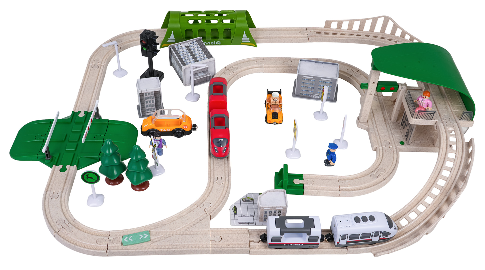 City Train with Light and Sound Function 80 pcs.