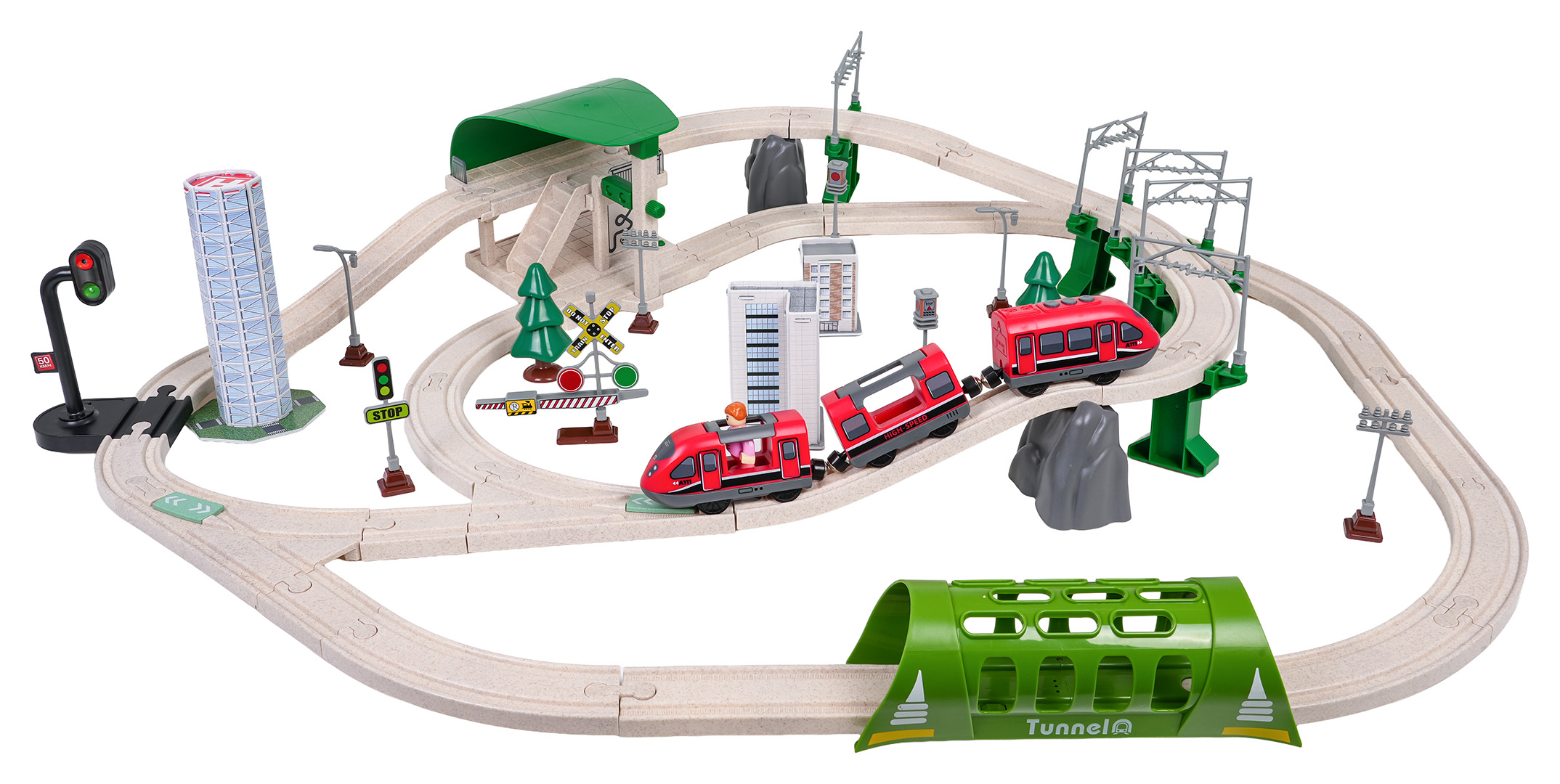 City Train with Light and Sound Function 89 pcs.