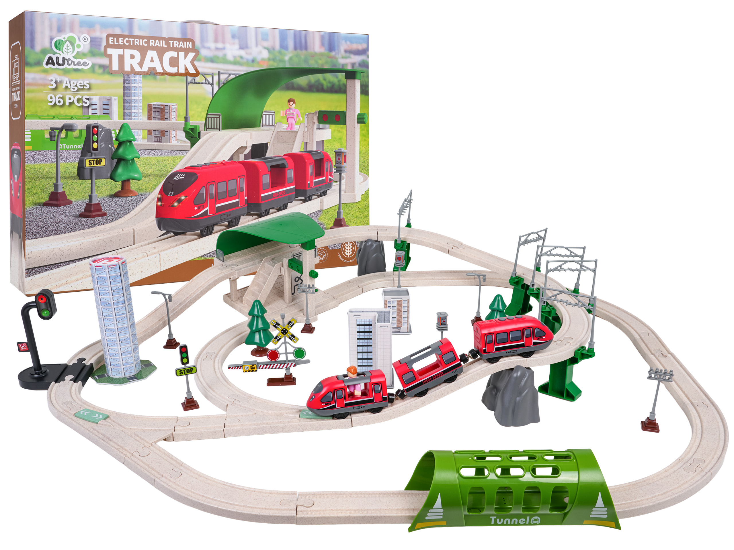 City Train with Light and Sound Function 89 pcs.