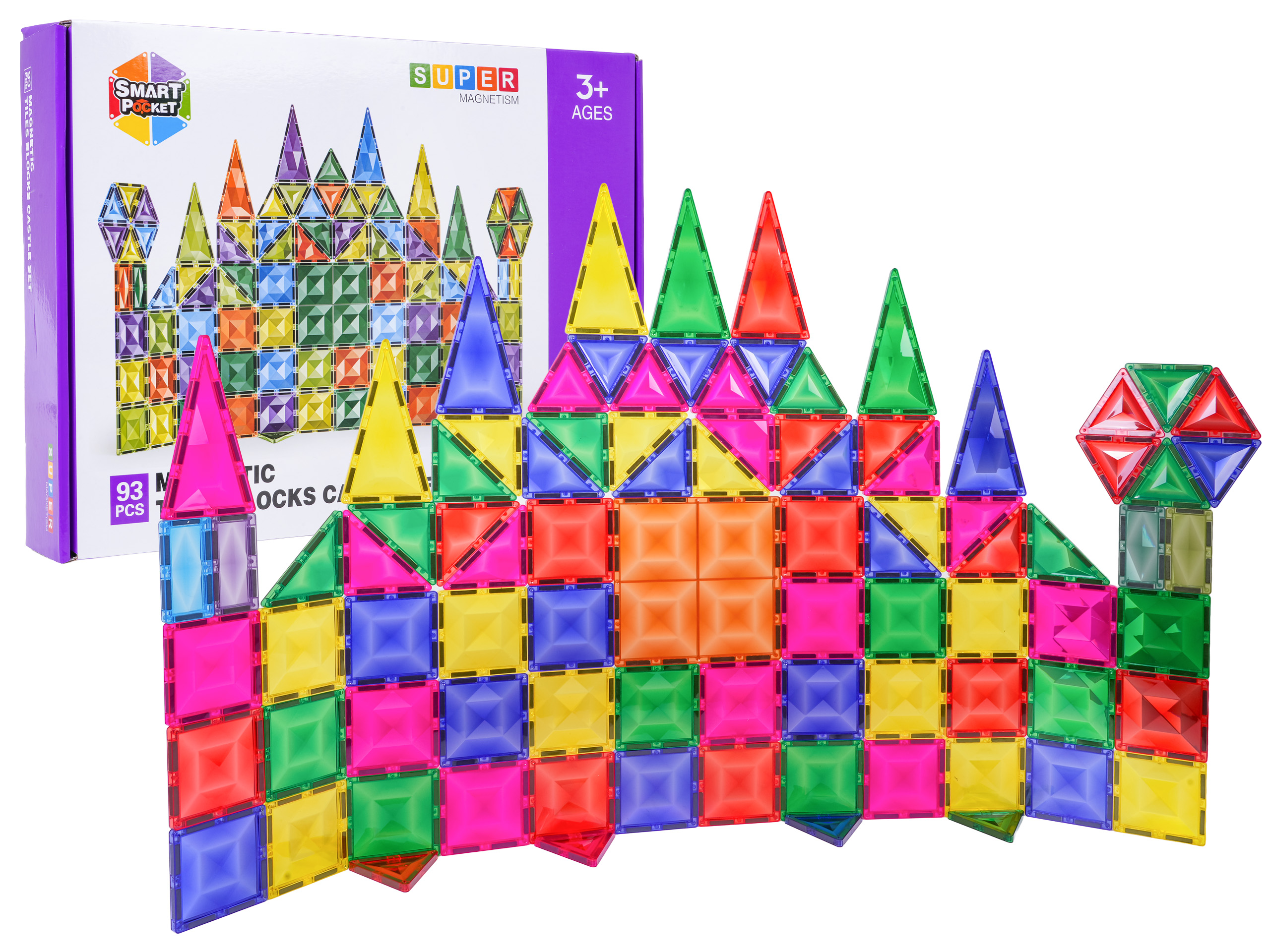 3D Magnetic Blocks Set 93pcs.