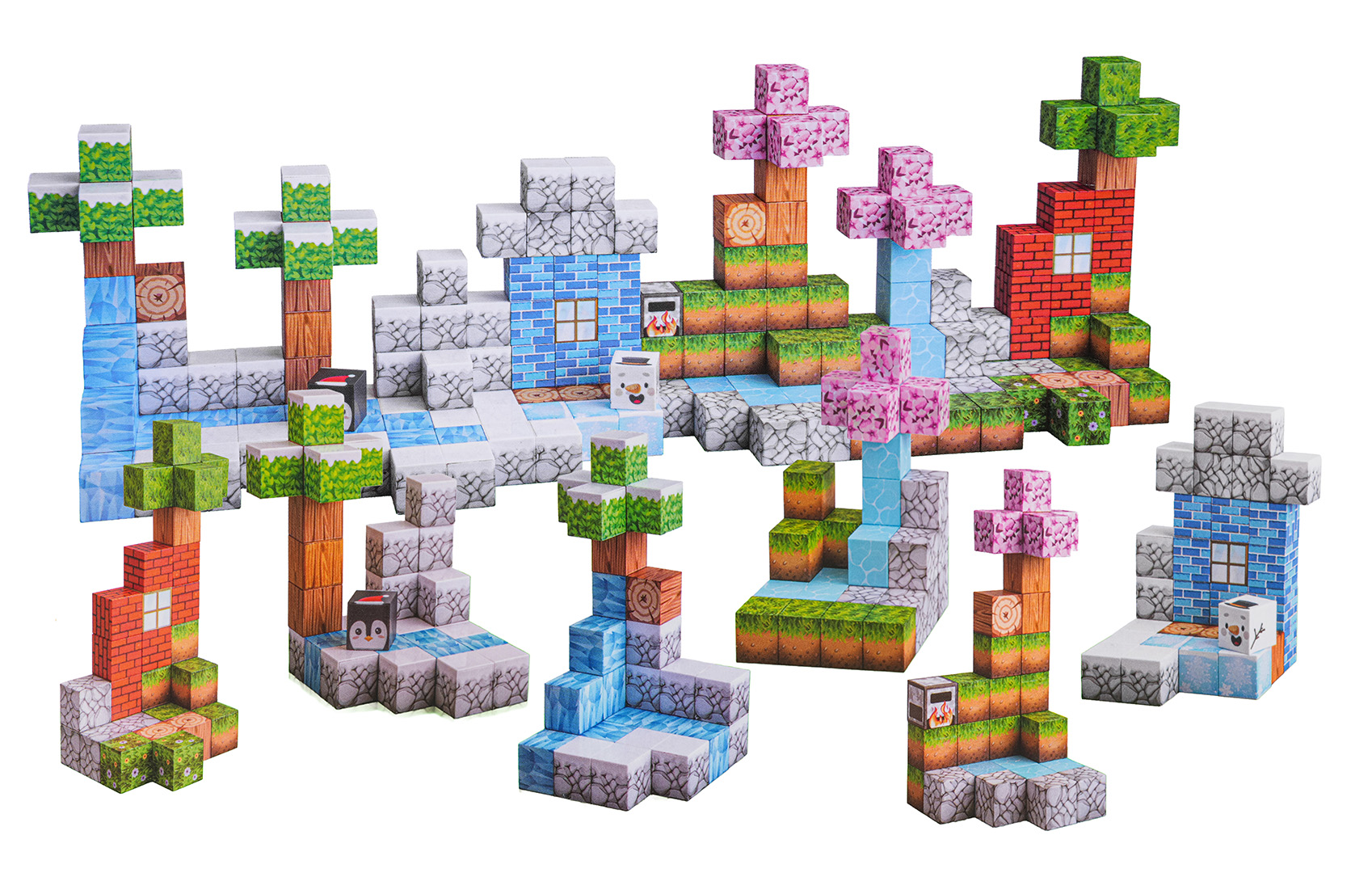 Set of Magnetic Cubes, Blocks, 384 pcs.